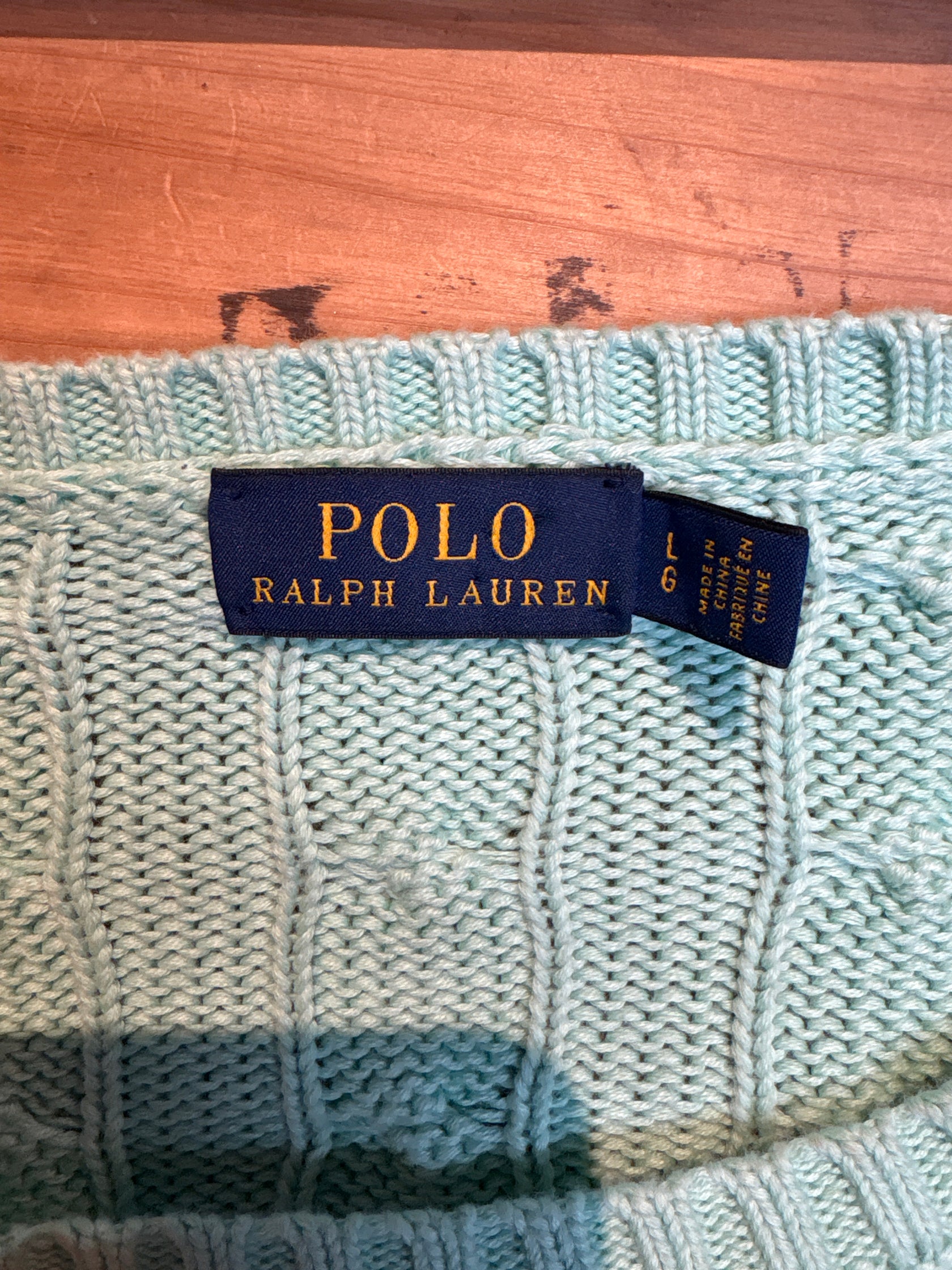 10's「Ralph Lauren」ケーブルニット