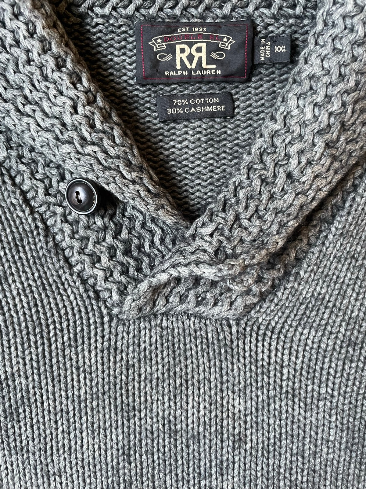 00's RRL RALPH LAUREN ショールカラーニット