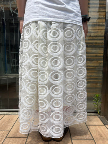 REMAKE LACE LONG SKIRT