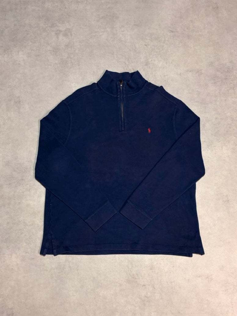 90's~00's POLO BY RALPH LAUREN「北マリアナ諸島製」ハーフジップニット