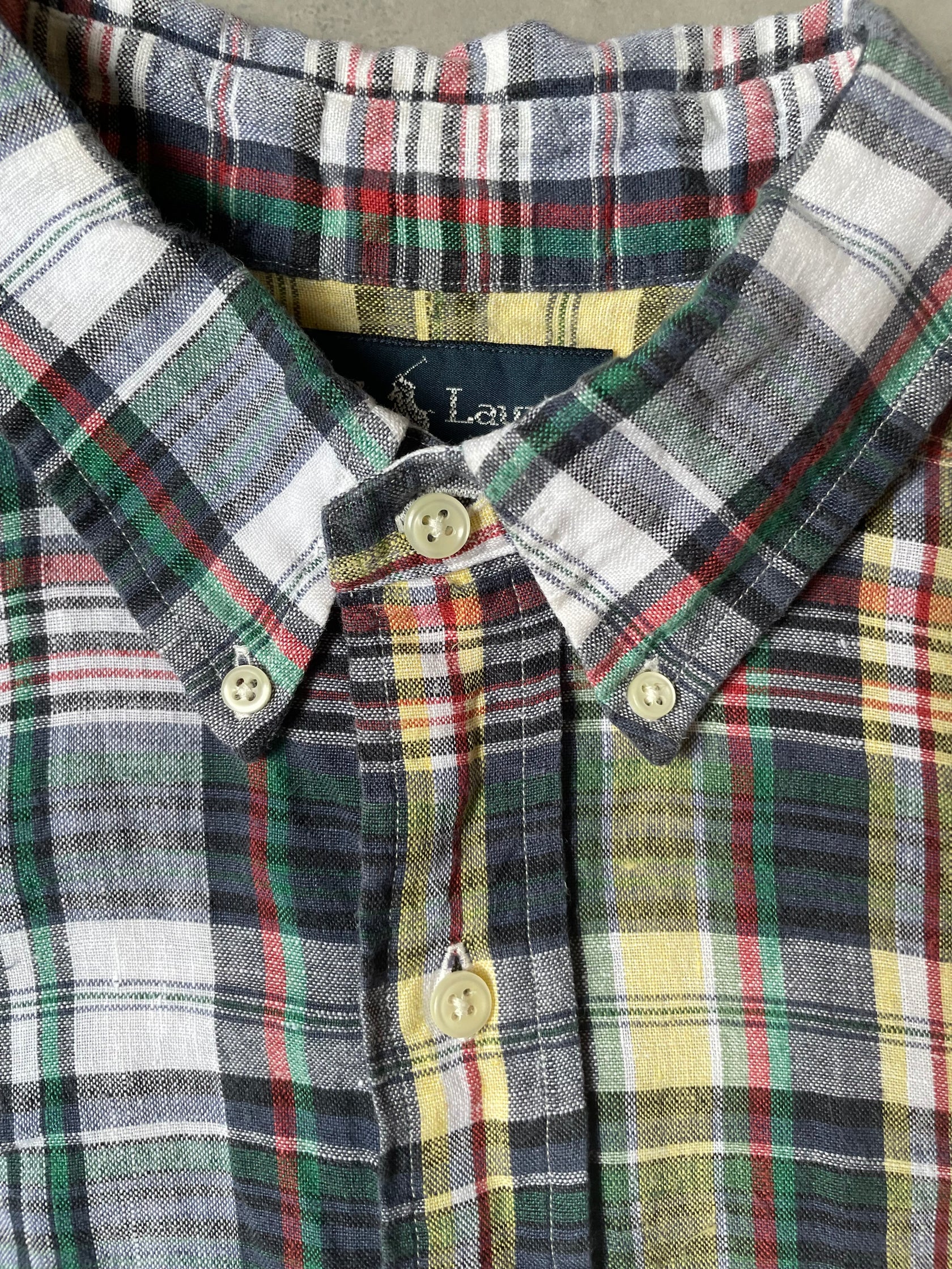 00's RALPH LAUREN「CUSTOM FIT」長袖チェックシャツ