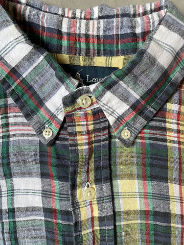 00's RALPH LAUREN「CUSTOM FIT」長袖チェックシャツ