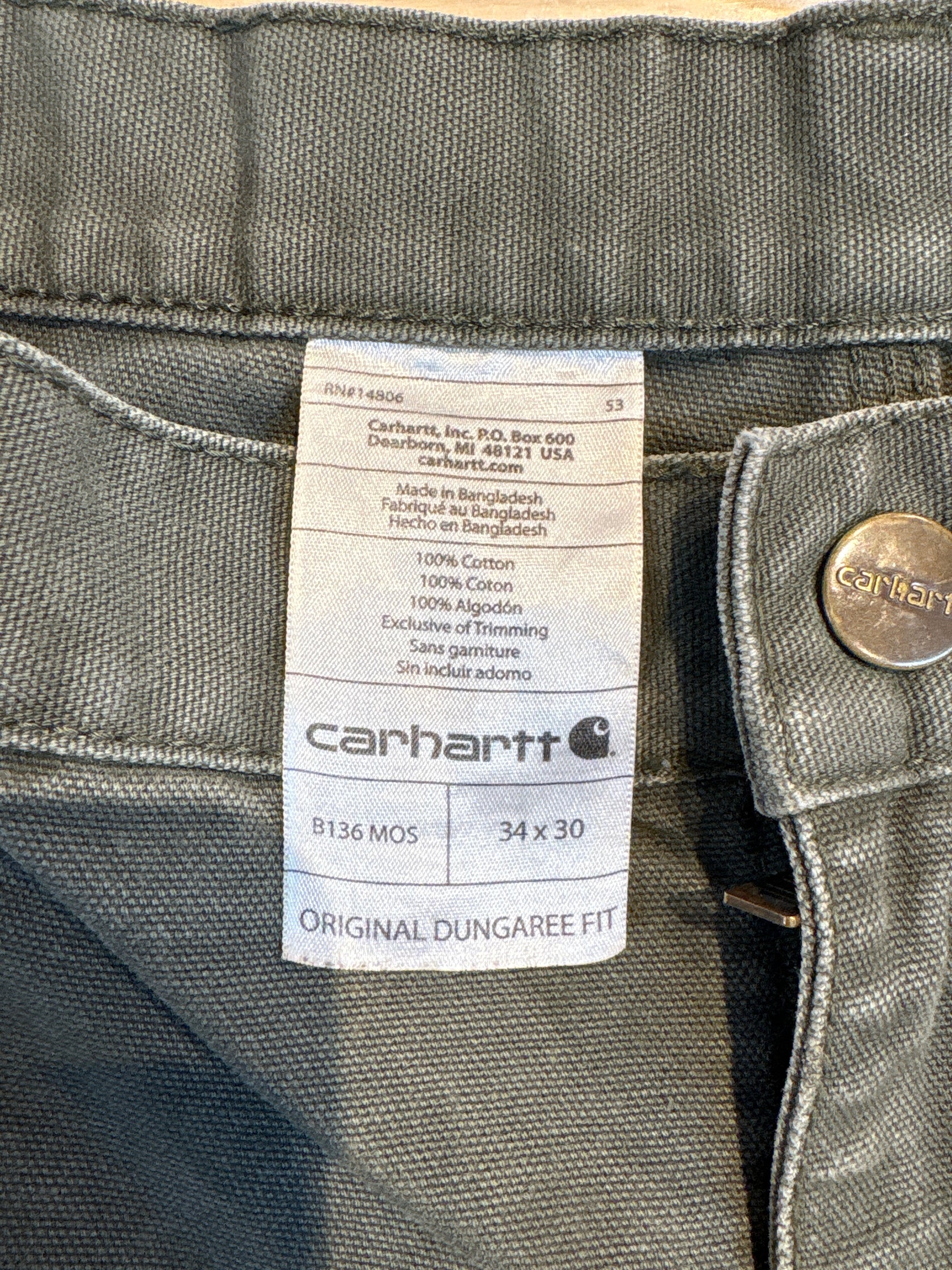 00's Carhartt「DOUBLE NKEE PANT」ワークパンツ