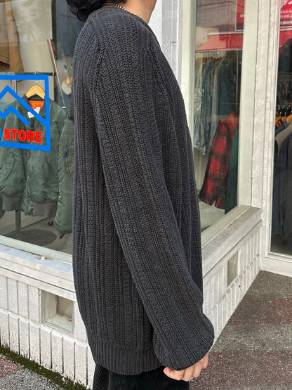 90's ST.JOHN'S BAY リブ編みコットンニット