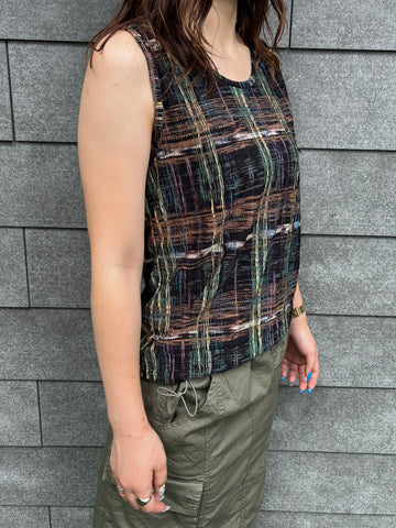 90's「Pleat Pleat by RAFAEL」ノースリーブタンクトップ