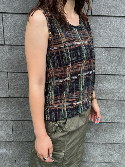 90's「Pleat Pleat by RAFAEL」ノースリーブタンクトップ