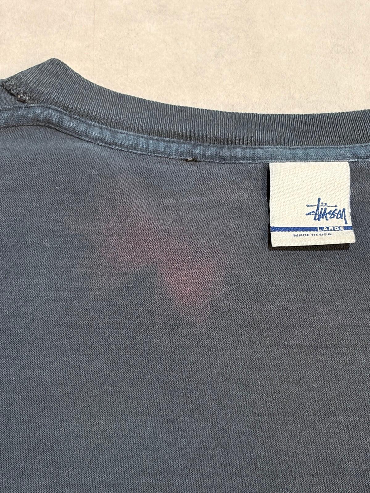 90's STUSSY「銀タグ」USA製 ロゴTシャツ