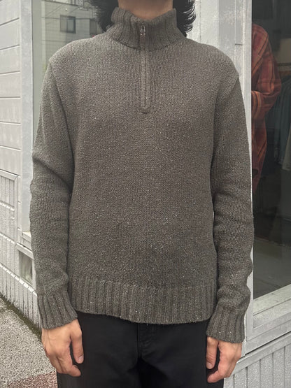 90's RALPH LAUREN ハーフジップニット　
