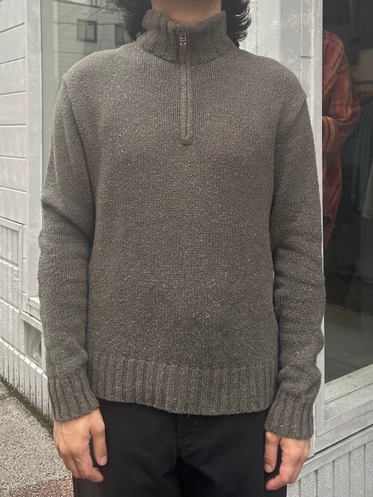 90's RALPH LAUREN ハーフジップニット　