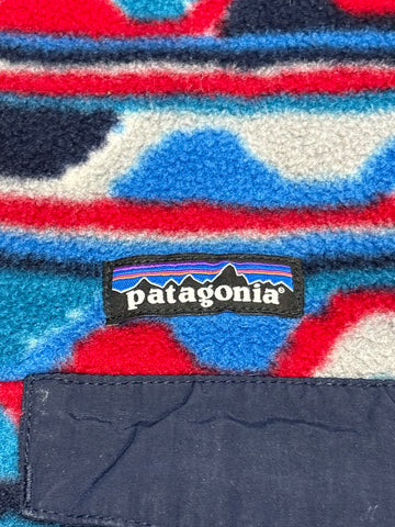 10's PATAGONIA Synchilla Snap-T「デルタ柄」フリースプルオーバー