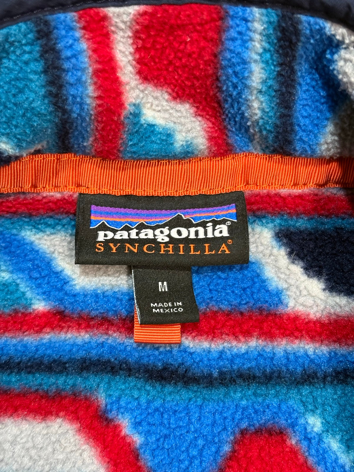 10's PATAGONIA Synchilla Snap-T「デルタ柄」フリースプルオーバー