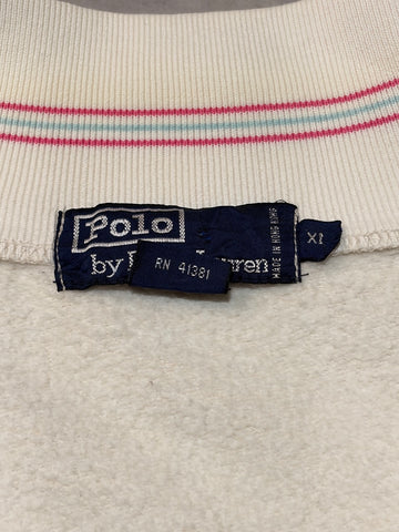 90's POLO BY RALPH LAUREN「香港製」ハーフジップスウェット
