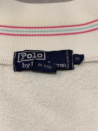 90's POLO BY RALPH LAUREN「香港製」ハーフジップスウェット