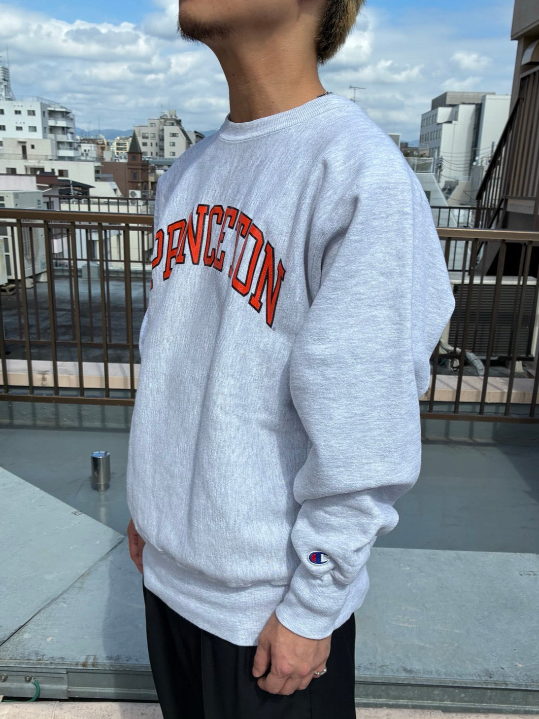 Champion プリンストン スウェット グレー　裏起毛 Champion プリンストン スウェット グレー 裏起毛 90's CHAMPION