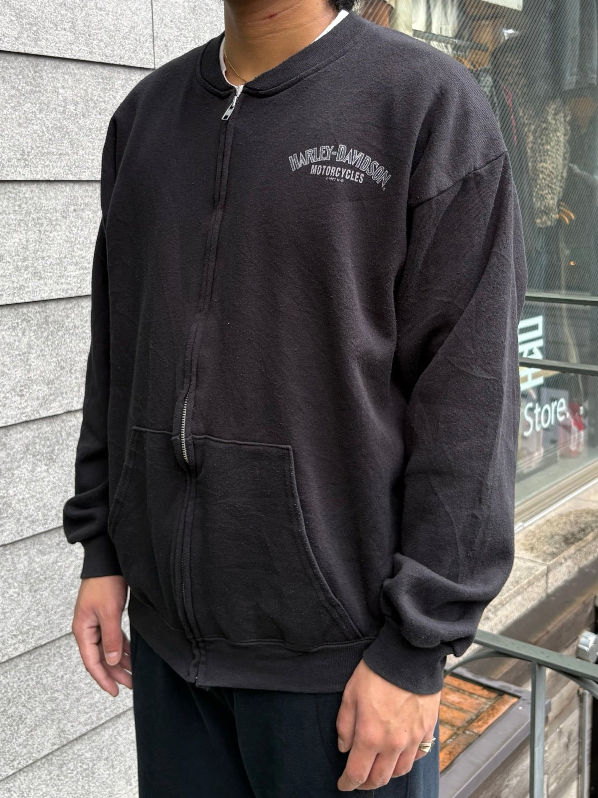 90's「Harley-Davidson」ジップアップスウェット