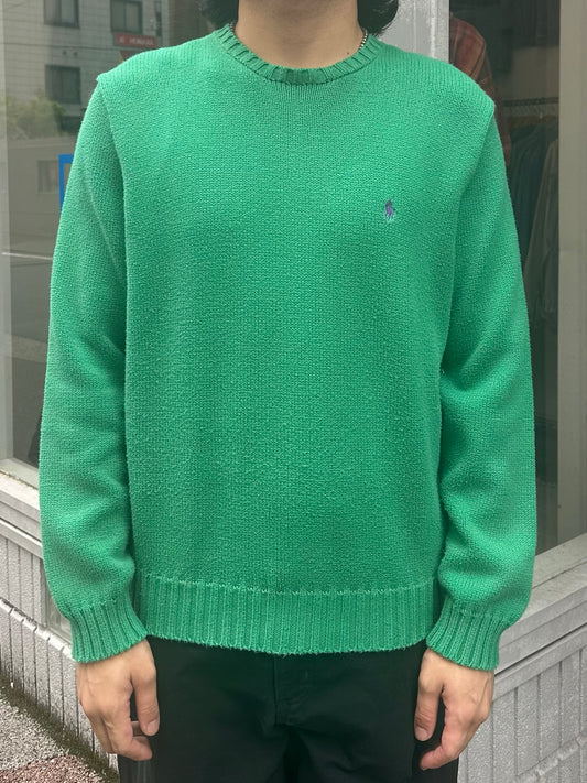90's RALPH LAUREN ワンポイントニット　