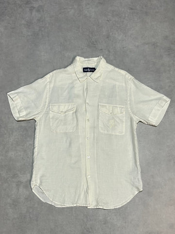 90's Ralph Lauren「IMPACT21 日本企画」リネン半袖シャツ