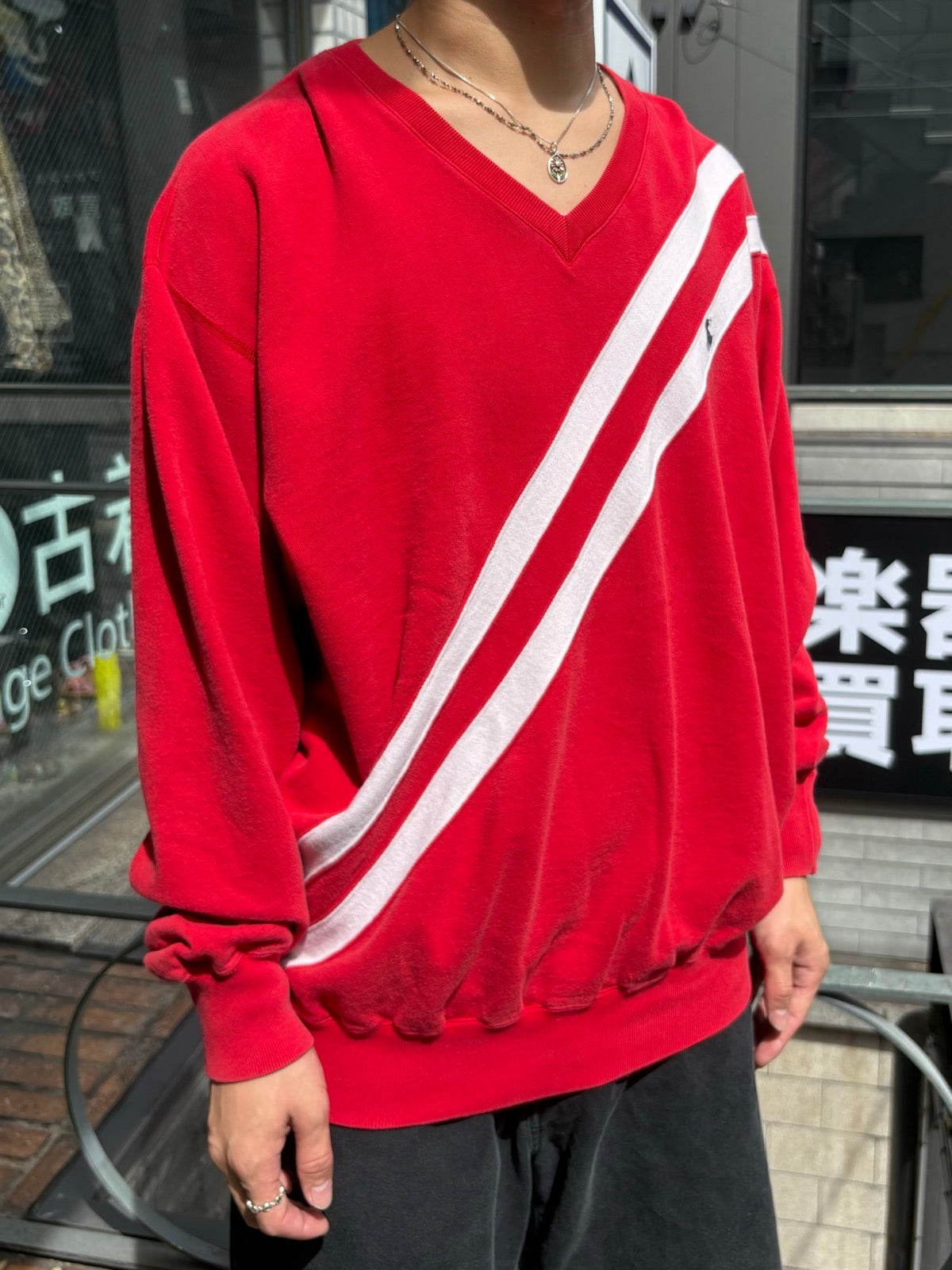 90's「Ralph Lauren」Vネックスウェット
