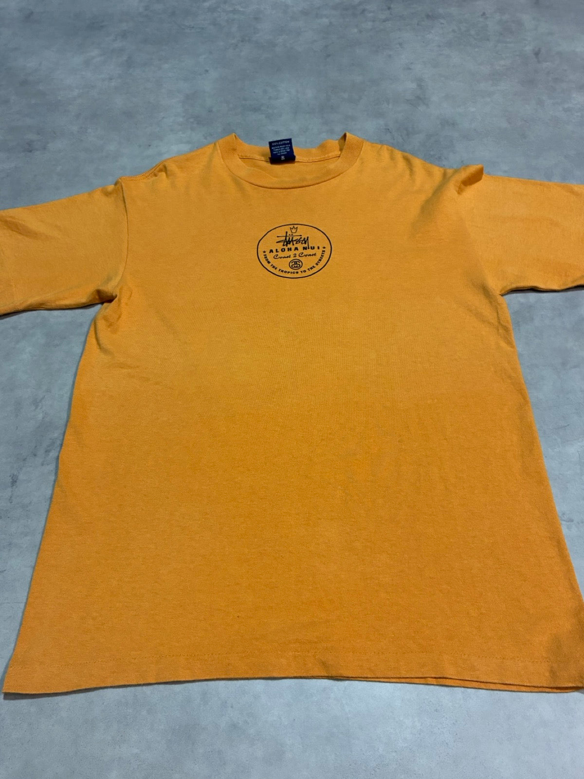 90's STUSSY「Aloha Nui」USA製 スケートTシャツ