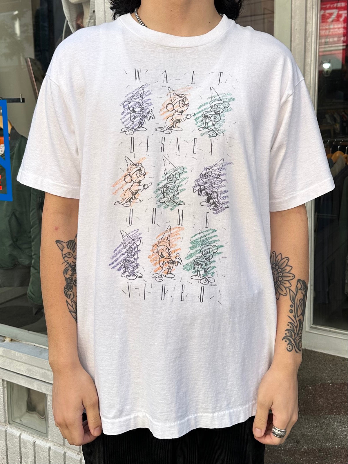 90's DISNEY「HOME VIDEO」キャラクターTシャツ