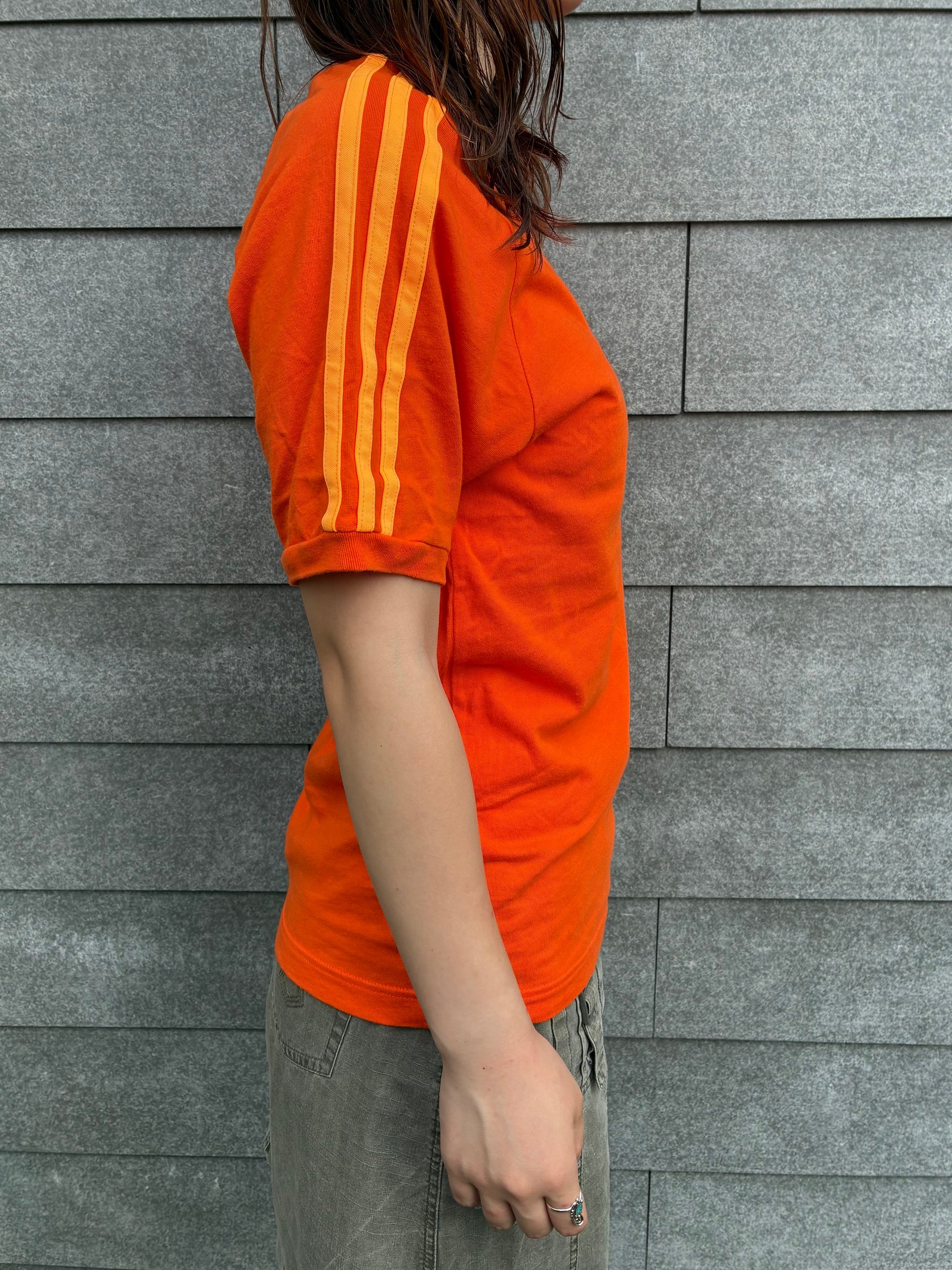 00's「adidas」トラックTシャツ