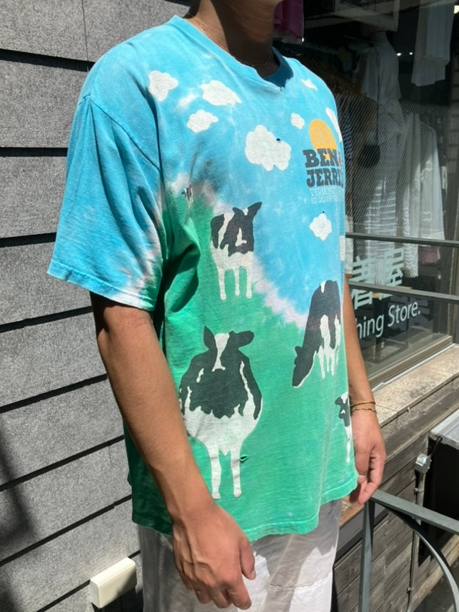 00's「Ben & Jerry’s」USA製 総柄Tシャツ