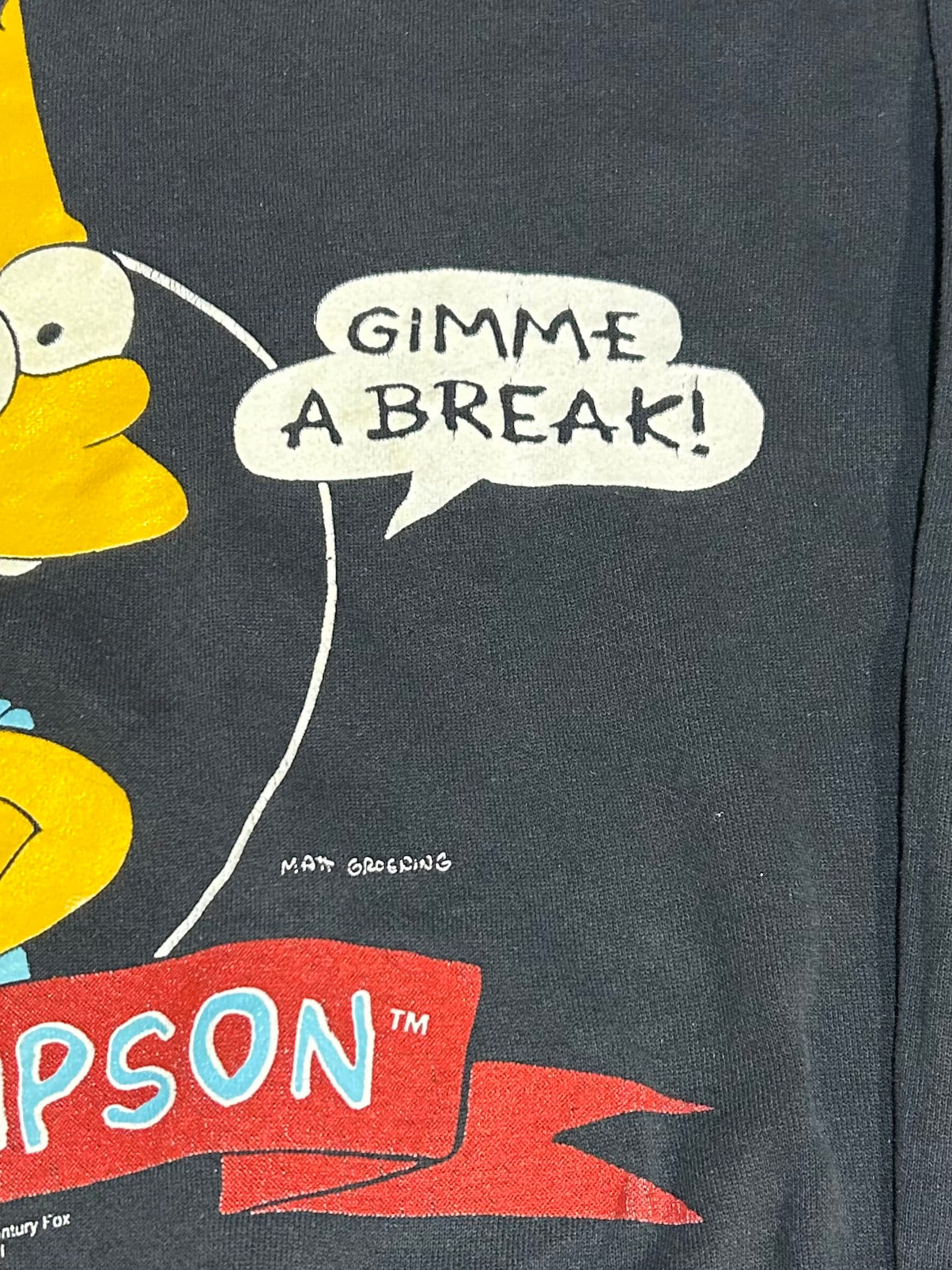 90's BART SIMPSON USA製 プリントスウェット