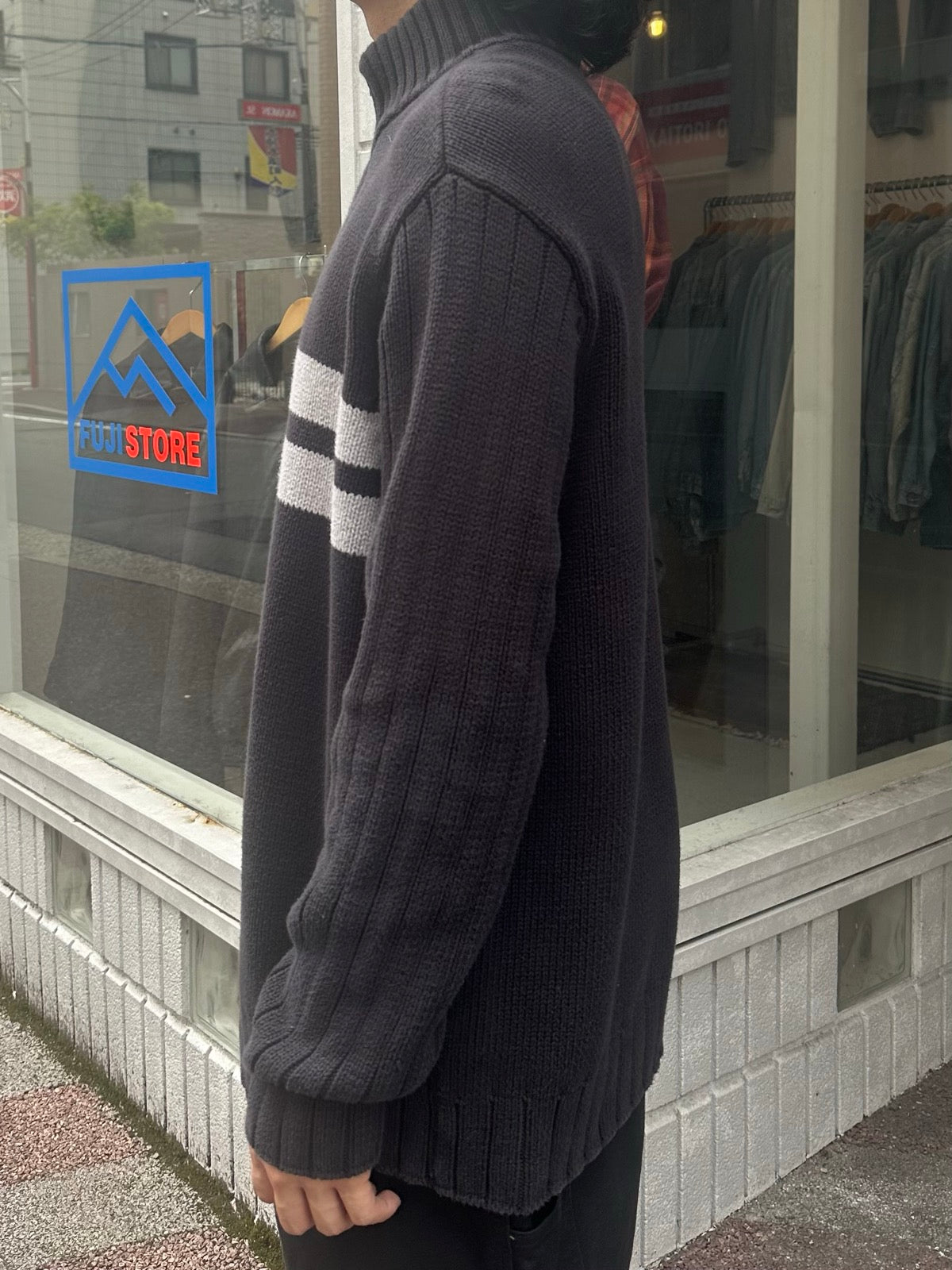 90's RALPH LAUREN ハーフジップニット