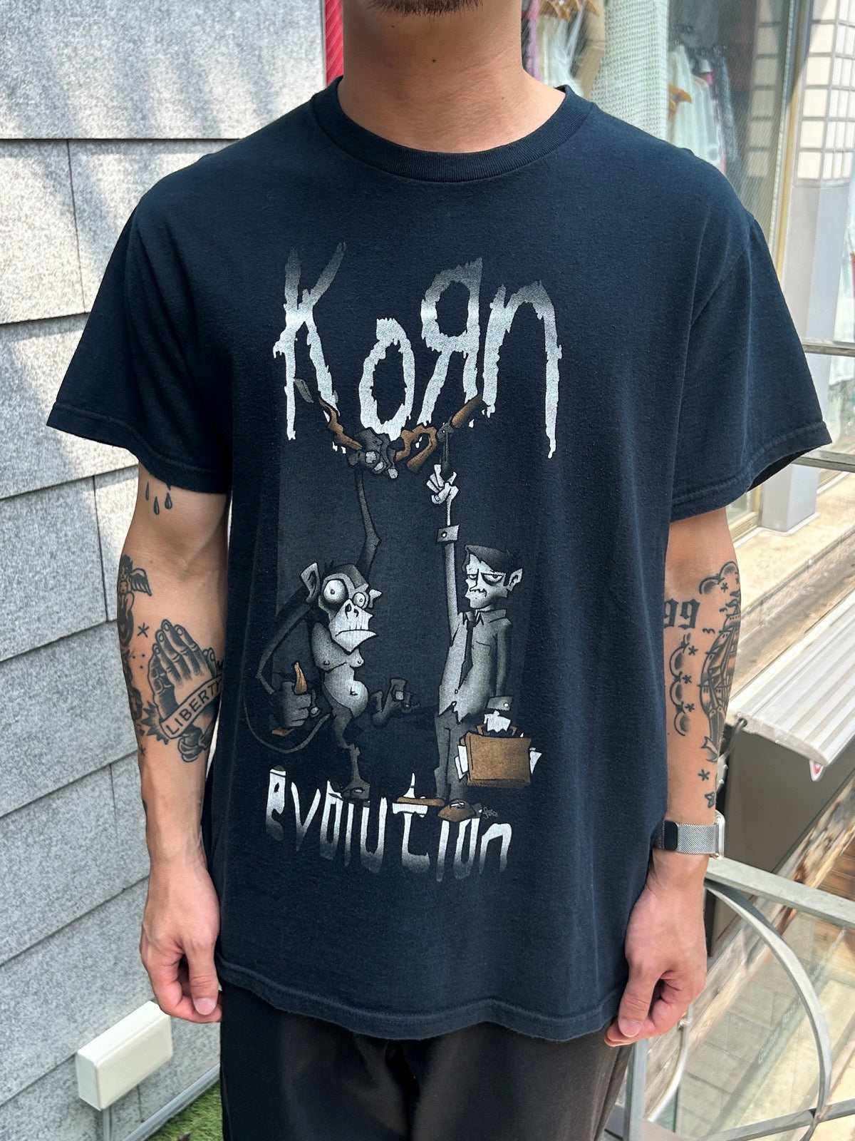 00's KORN「EVOLUTION」バンドTシャツ