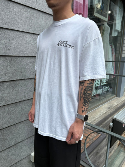 00's「SIMPLY ACCOUNTING」USA製　企業Tシャツ