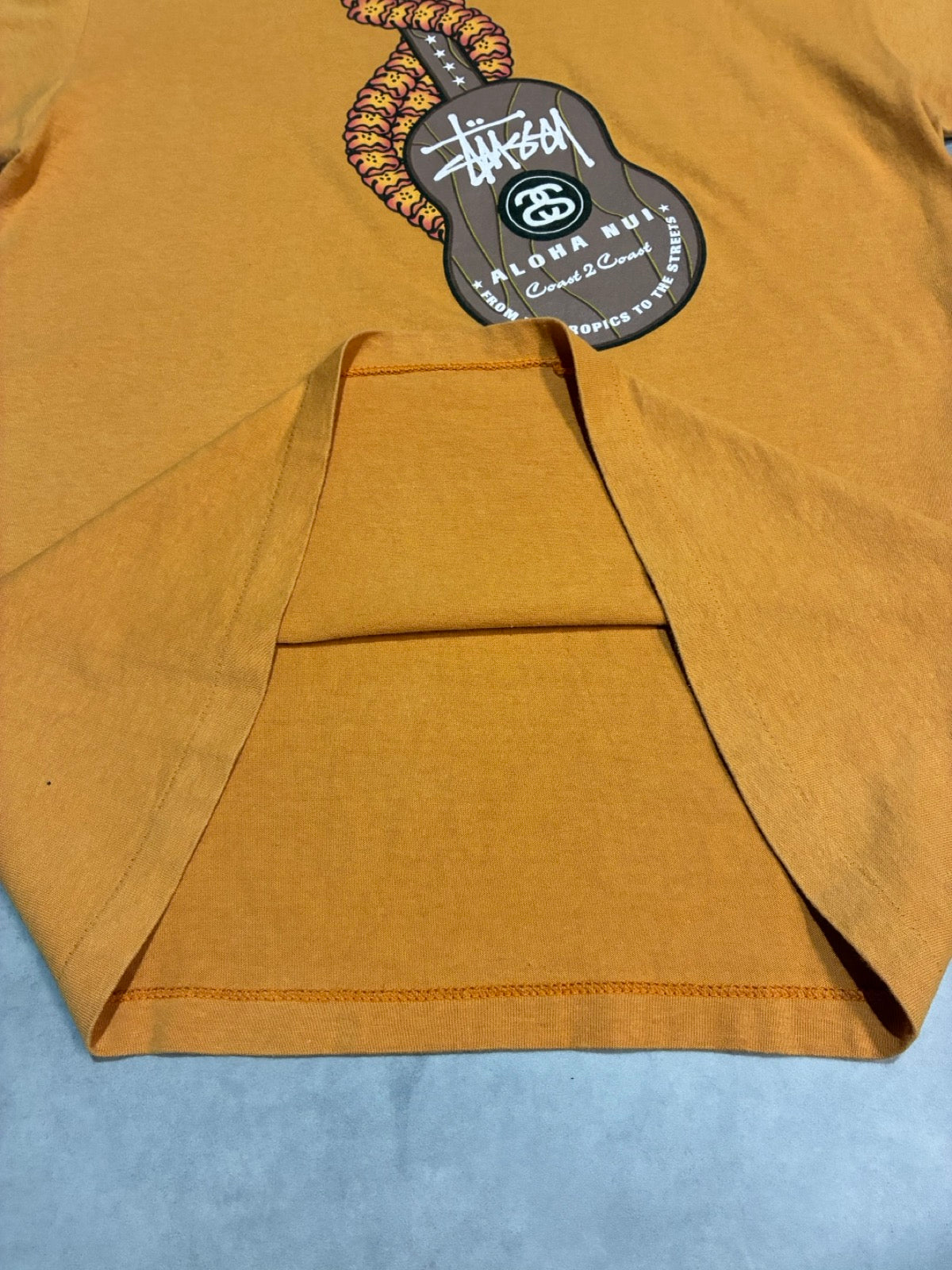 90's STUSSY「Aloha Nui」USA製 スケートTシャツ