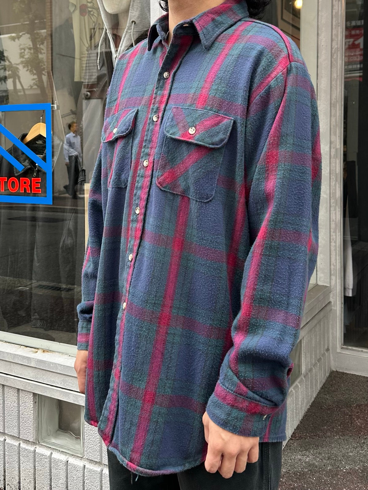 80's FIVE BROTHER USA製 ヘビーネルシャツ