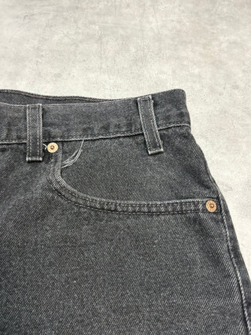 90's LEVI'S「550 RELAXED FIT」USA製 ブラックデニムショーツ