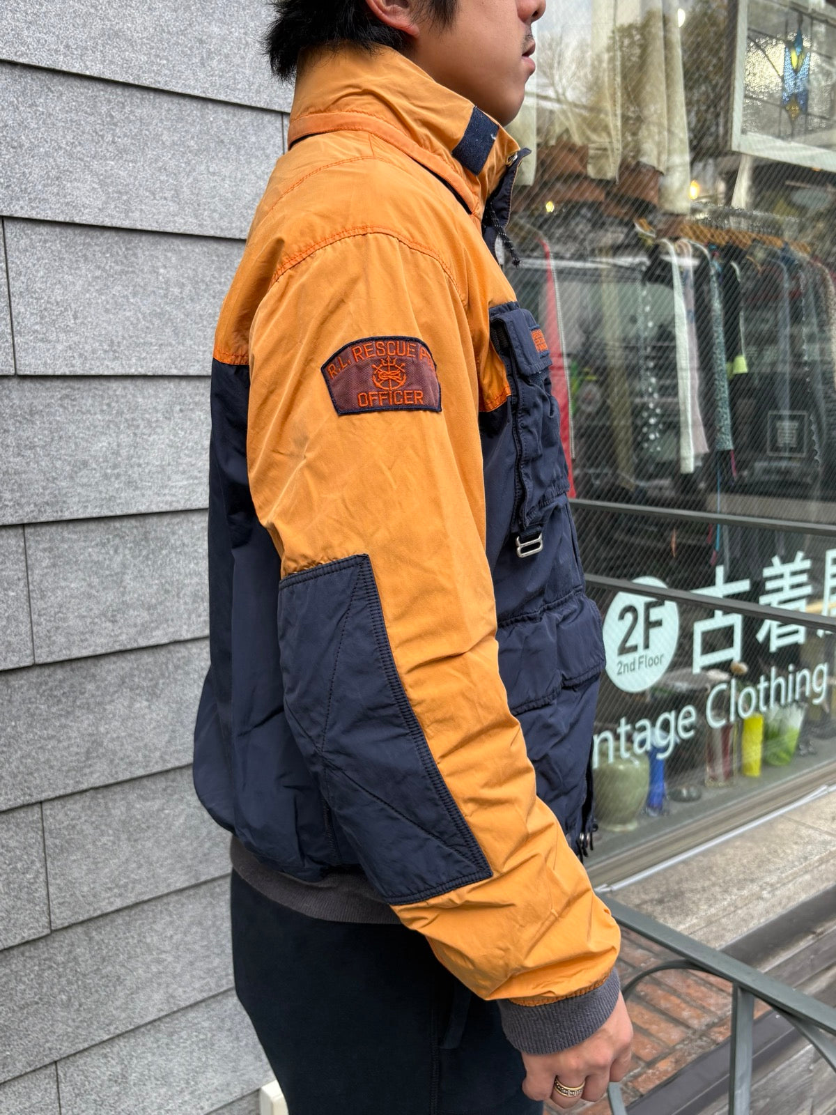 90's Polo by Ralph Lauren「Naval Rescue Patrol」ナイロンジャケット