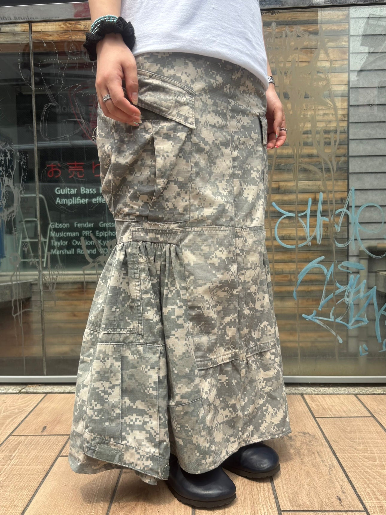 REMAKE ARMY MERMAID SKIRT