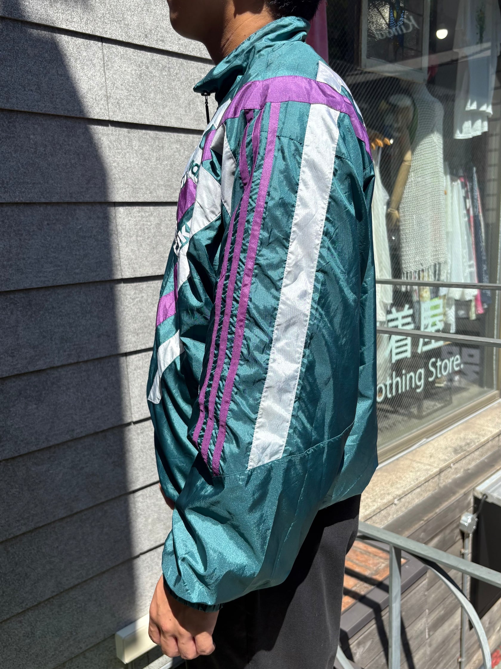 90's adidas「handball team」ナイロンジャケット