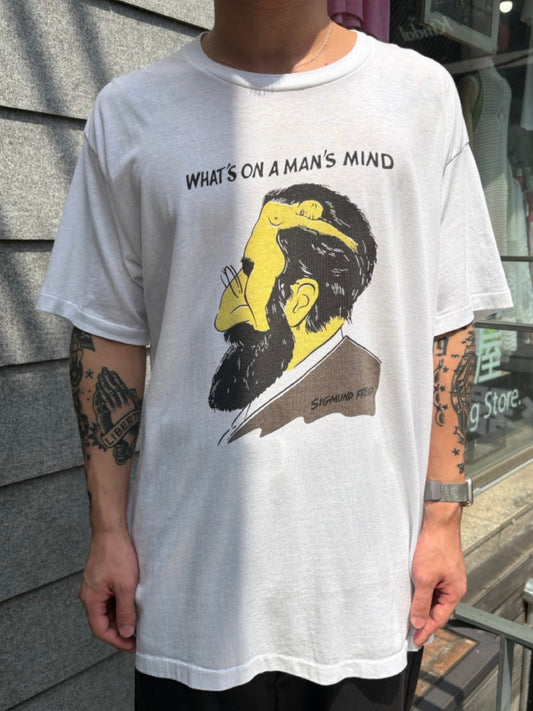 90's SIGMUND FREUD「WHAT'S ON A MAN‘S MIND」 グラフィックTシャツ