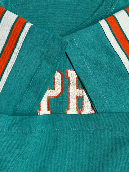 80's NLF「DOLPHINS 13」USA製 フットボールシャツ
