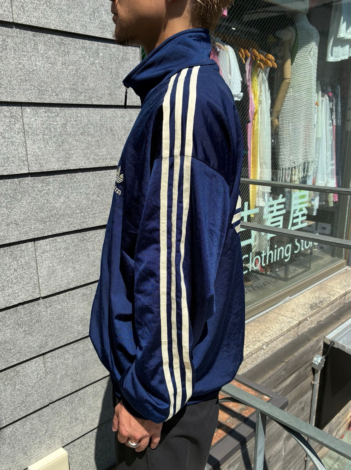 90's adidas「Big Trefoil Back Logo」トラックジャケット