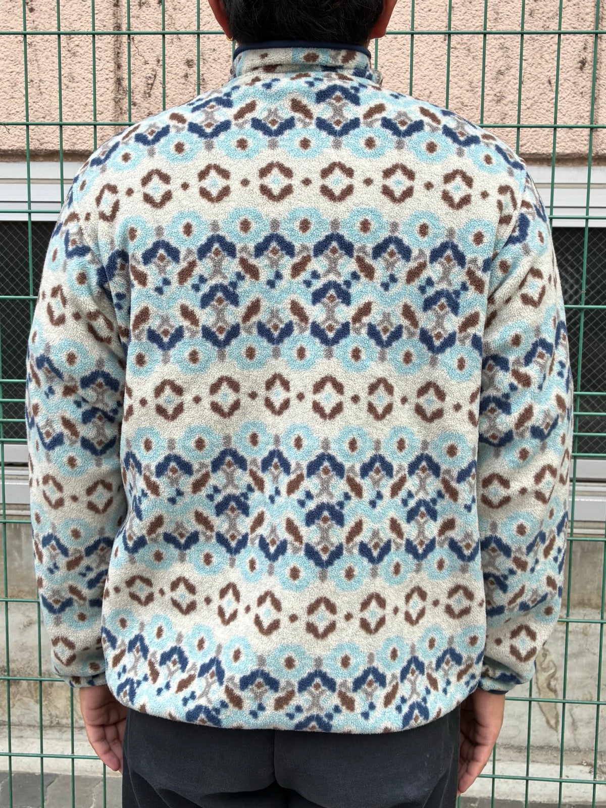 10's PATAGONIA Synchilla Snap-T「ツンドラクラスター柄」フリースプルオーバー