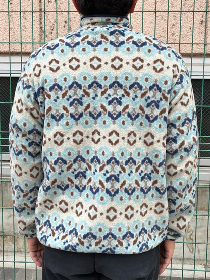 10's PATAGONIA Synchilla Snap-T「ツンドラクラスター柄」フリースプルオーバー