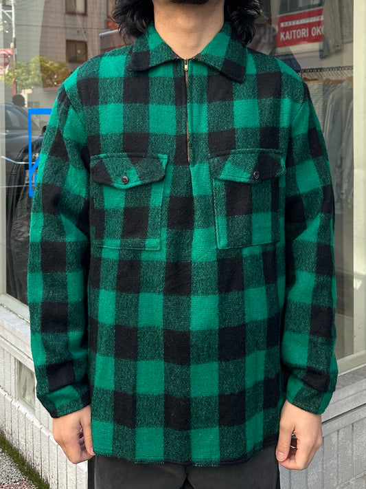 80's UNITED ブロックチェックウールシャツジャケット