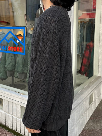 90's ST.JOHN'S BAY リブ編みコットンニット