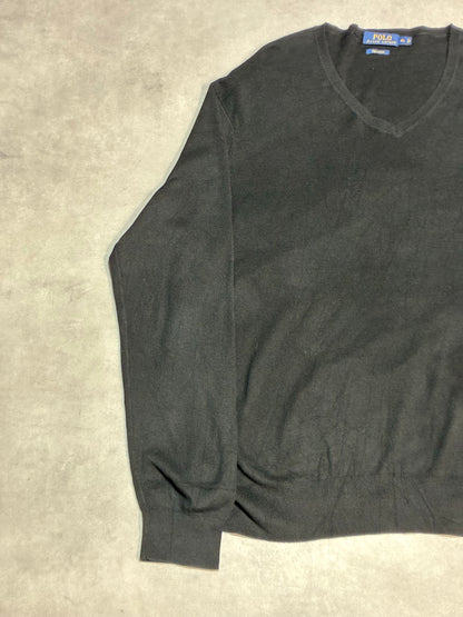 POLO RALPH LAUREN「PIMA COTTON」Vネックコットンニット