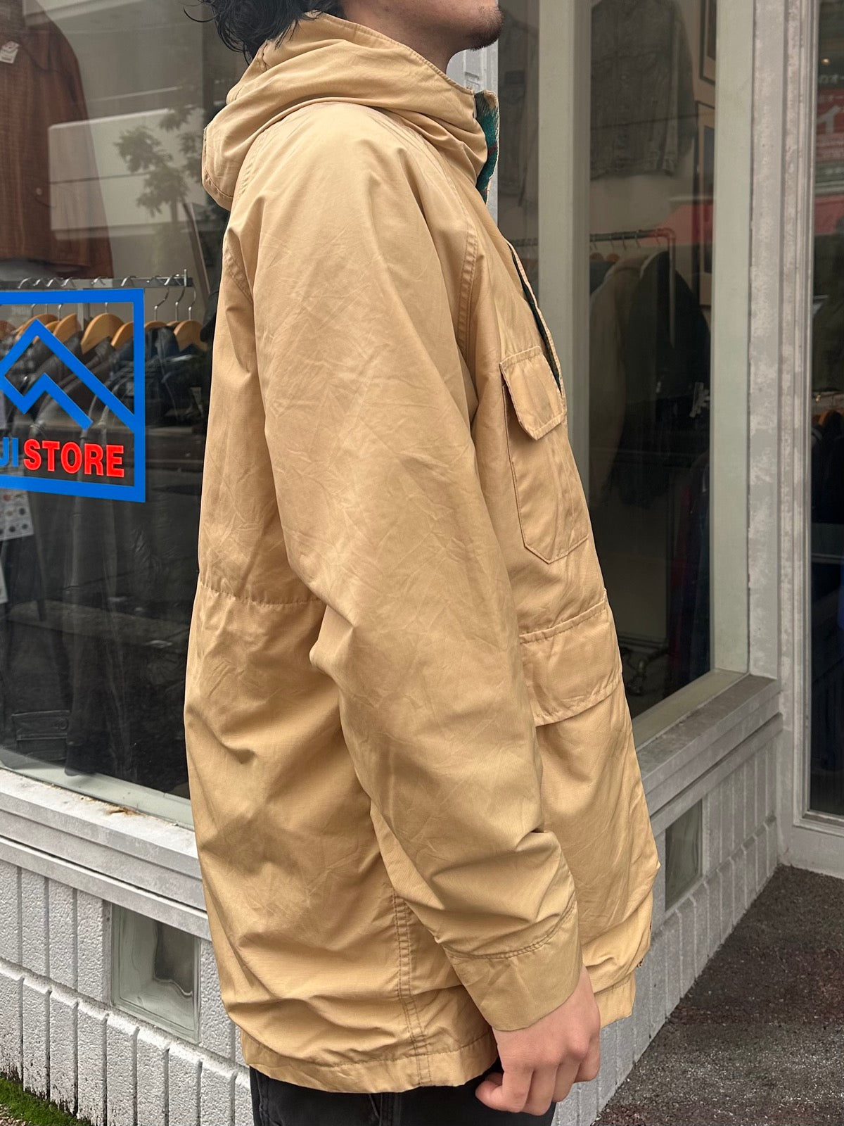 80's WOOLRICH「４P」ウールマウンテンパーカー　