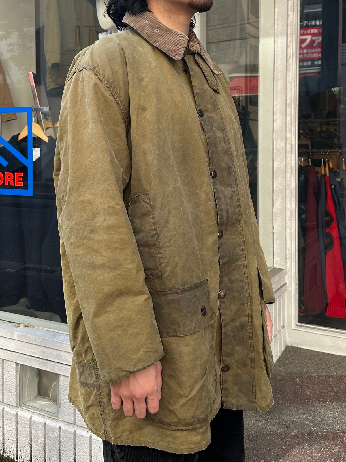 90's BARBOUR「BORDER」オイルドジャケット　