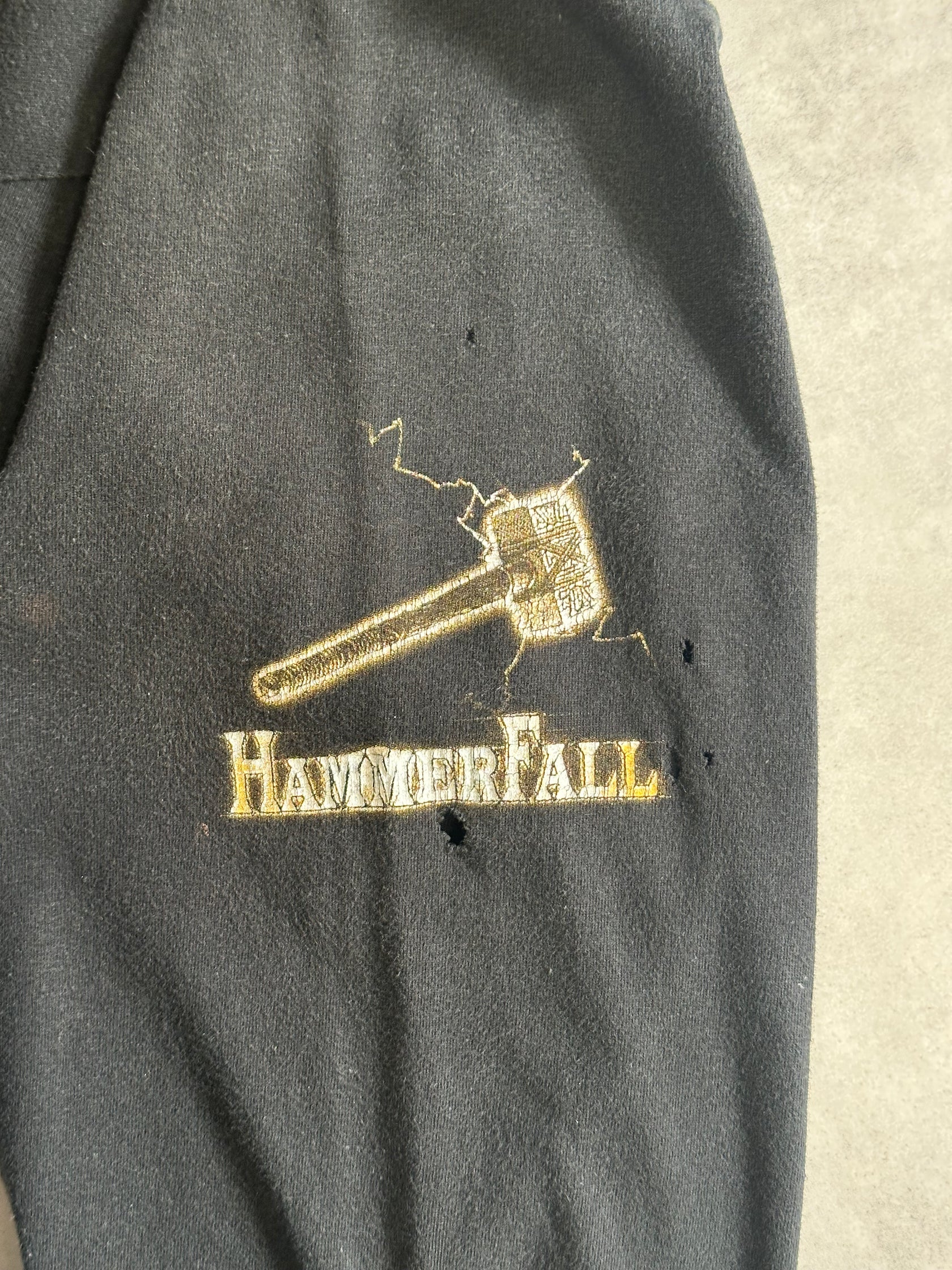 00's HAMMER FALL「Hearts on Fire」バンドロングＴシャツ