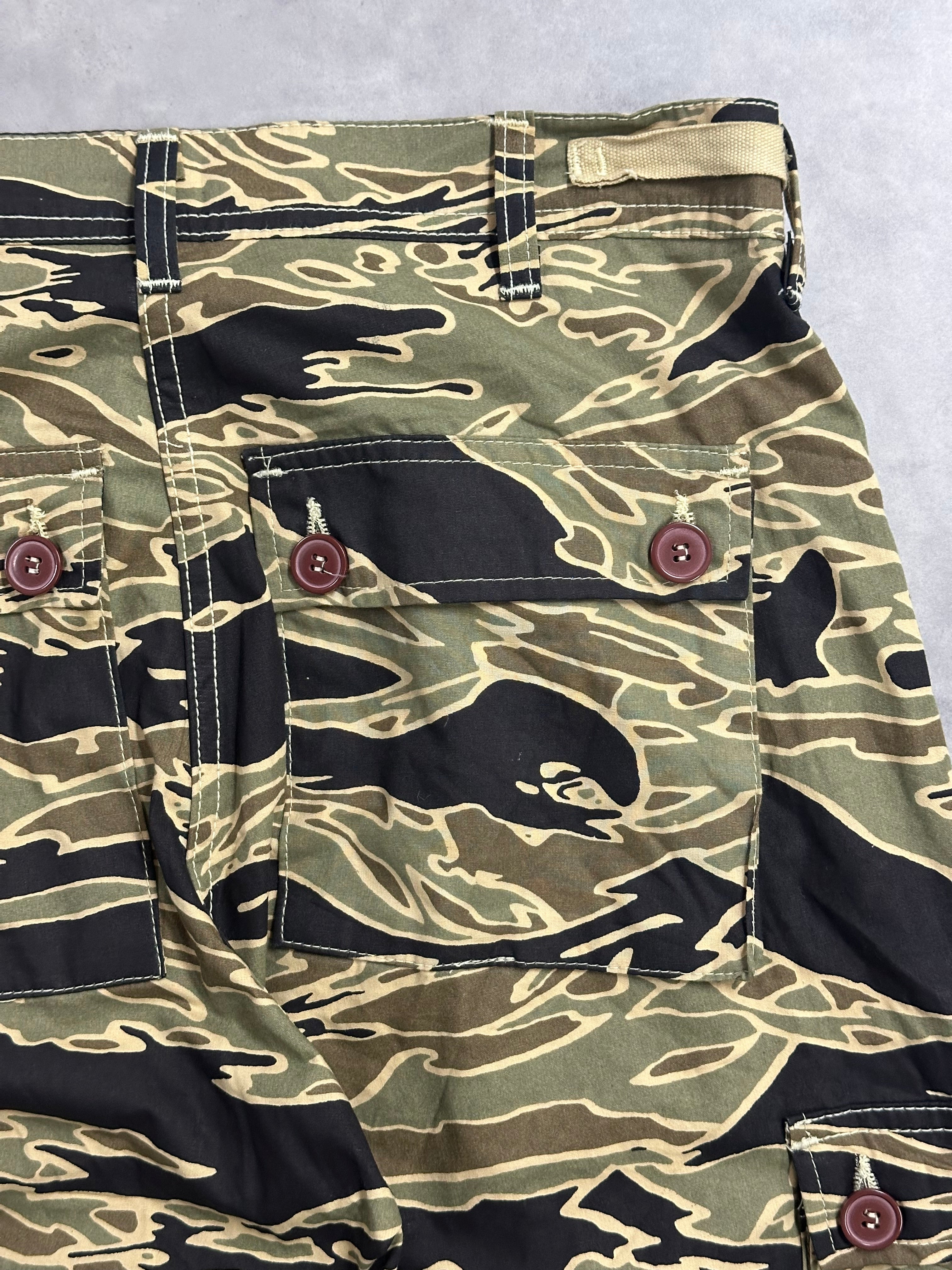 00's GOLD TIGER STRIPE TROUSER「Reissue」カーゴパンツ – FUJI STORE