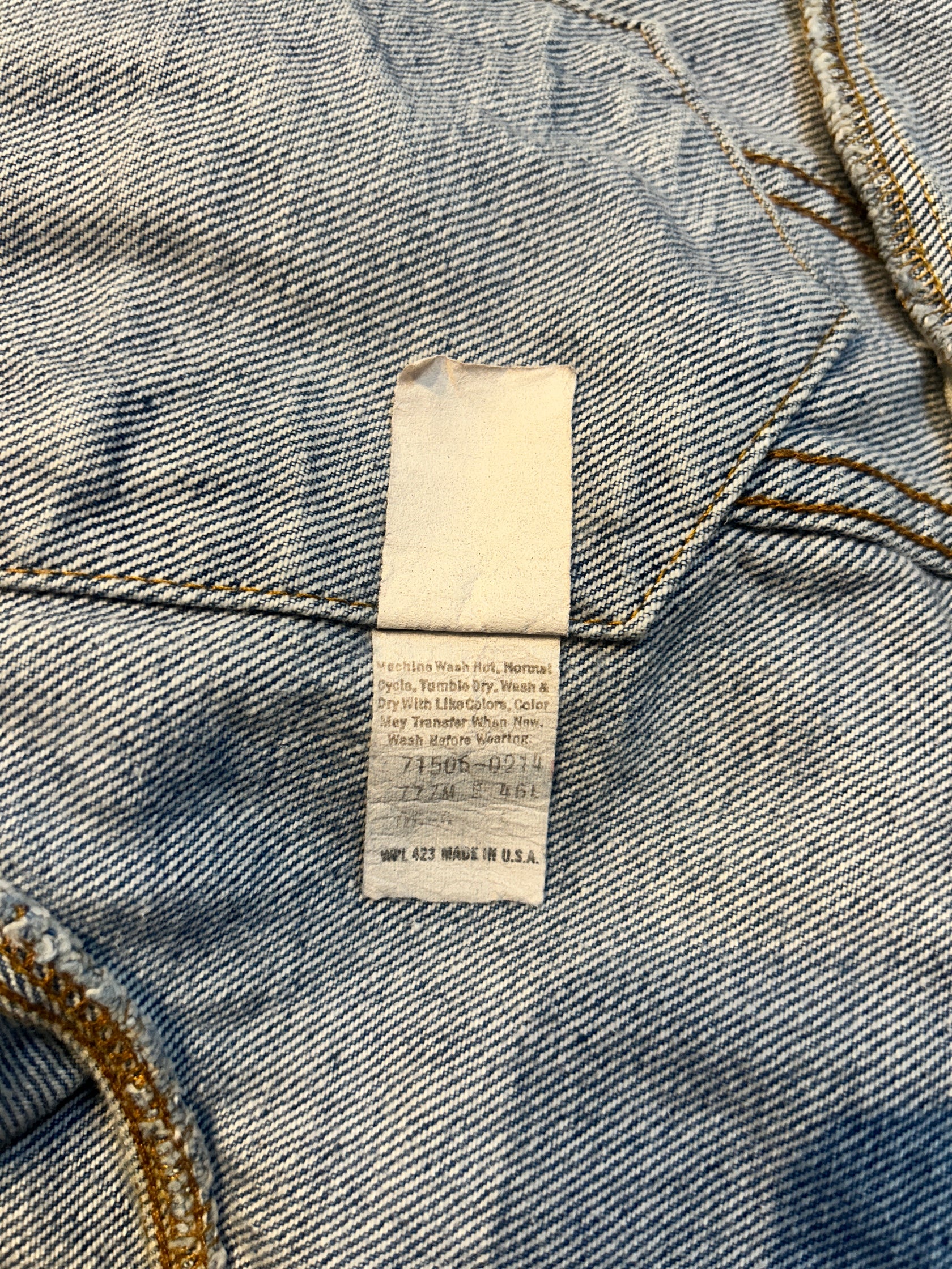 90's Levi's「71506」USA製 デニムジャケット