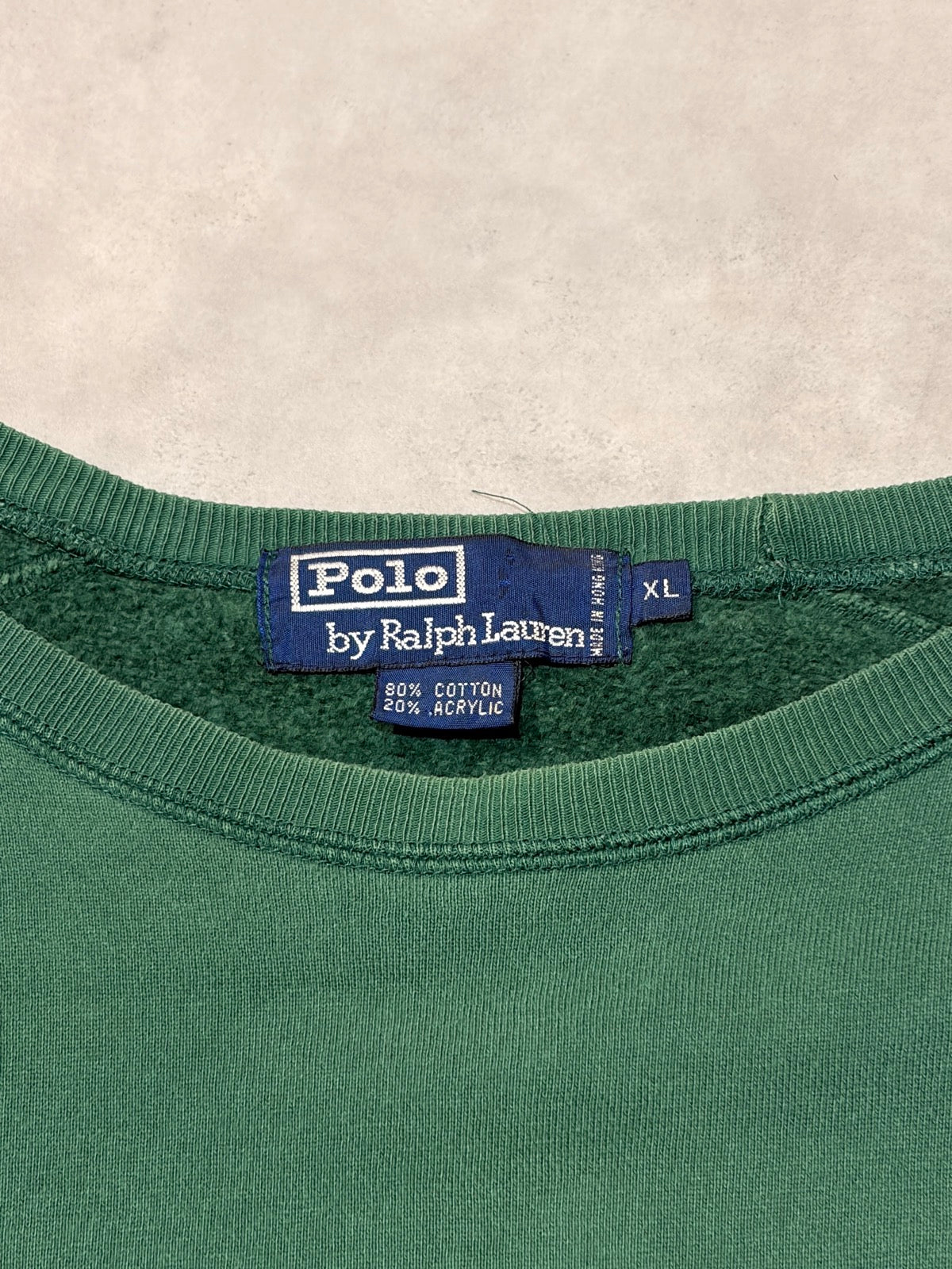 90's POLO BY RALPH LAUREN「香港製」ワンポイントスウェット
